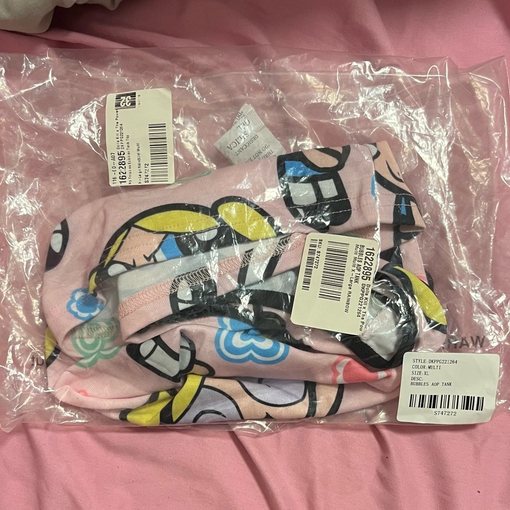 NWT - THE POWERPUFF GIRLS NO TROUBLES BUBBLES TANK TOP - XL - Picture 4 of 5